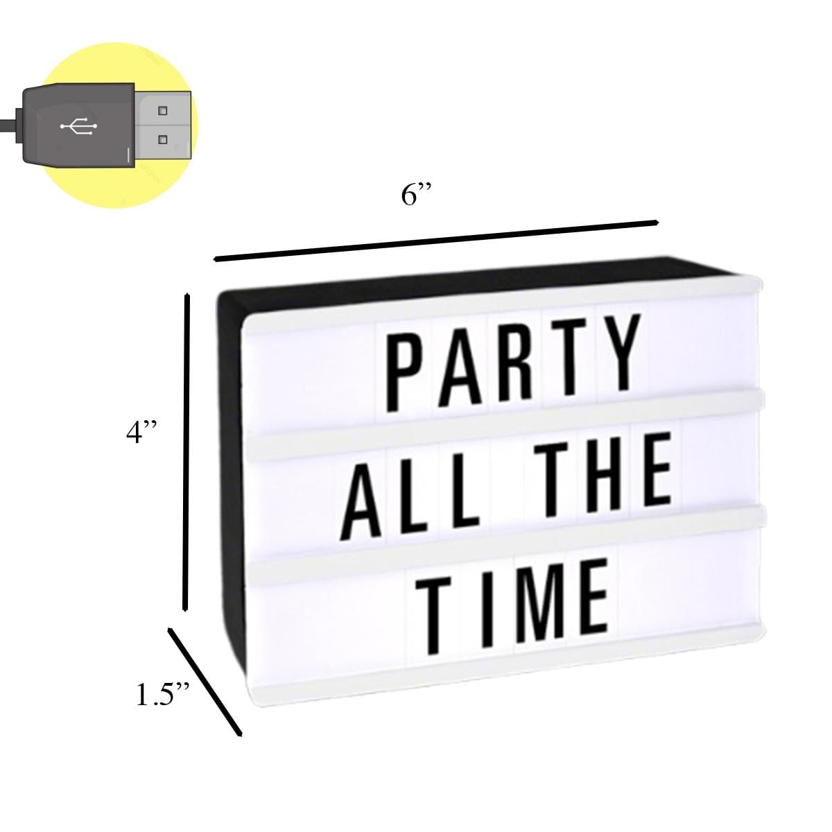 LED Mini Cinema Marquee Lightbox USB Powered Customizable All Products LED Mini Cinema Marquee Lightbox USB Powered Customizable All Products 5