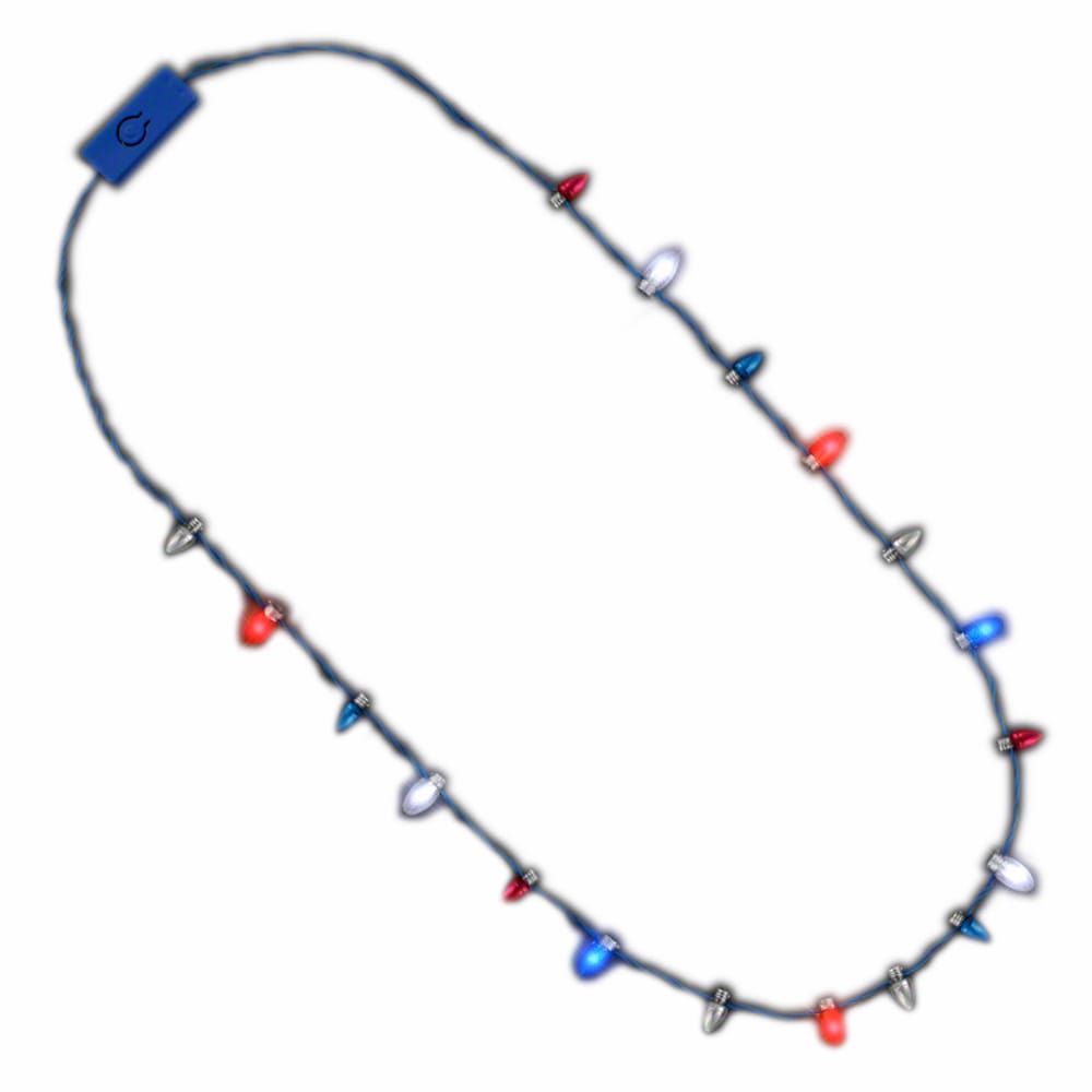 Patriotic 4th of July Mini Bulb Necklace 4th of July Patriotic 4th of July Mini Bulb Necklace 4th of July 5