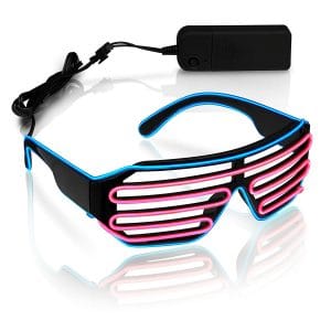 Ultra Electro Luminescent Sunglasses Blue and Pink Ultra Electro Luminescent Sunglasses Blue and Pink