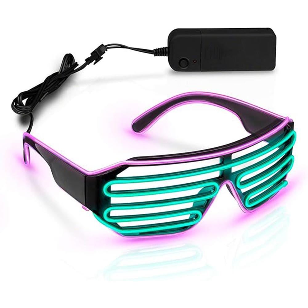 Ultra Electro Luminescent Sunglasses Pink and Green for Mardi Gras All Products Ultra Electro Luminescent Sunglasses Pink and Green for Mardi Gras All Products 2