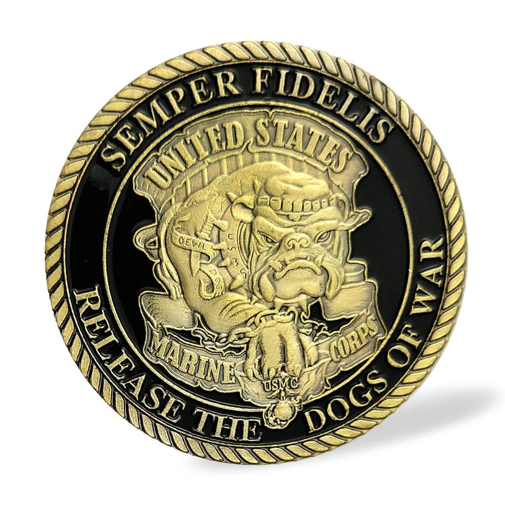 Semper Fidelis Release the Dogs of War United States Marine Corps Commemorative Coin All Products Semper Fidelis Release the Dogs of War United States Marine Corps Commemorative Coin All Products
