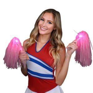 LED Team Spirit Pom Pom Pink