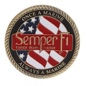 Semper Fi US Marine Commemorative Coin Semper Fi US Marine Commemorative Coin