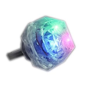 Huge Gem Ring White Diamond with Multicolor LEDs Huge Gem Ring White Diamond with Multicolor LEDs