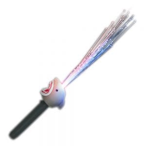 Light Up Fiber Optic Glow Shark Flashing Wand