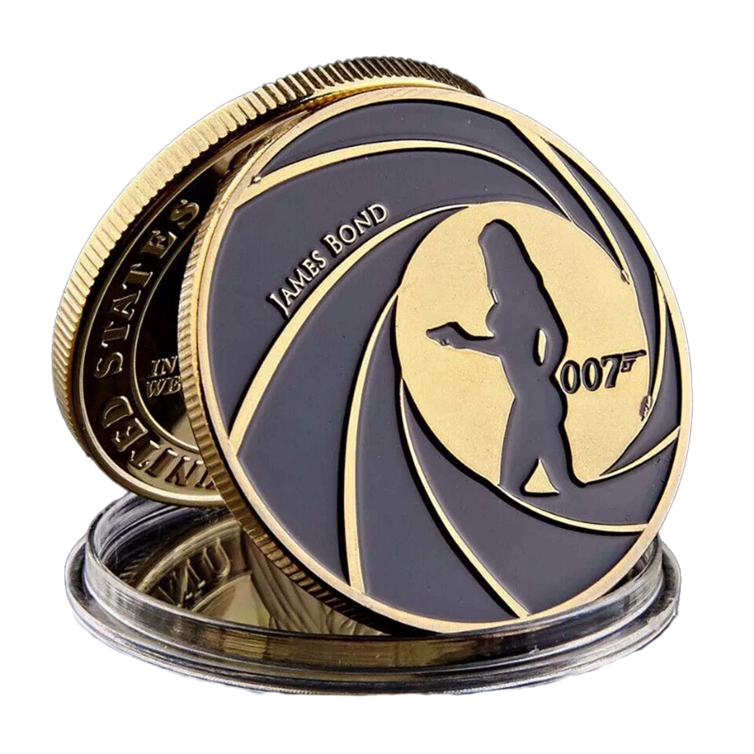 007 James Bond Walther PPK Death Spiral Sniper Scope Commemorative Gold Coin All Products 007 James Bond Walther PPK Death Spiral Sniper Scope Commemorative Gold Coin All Products 3