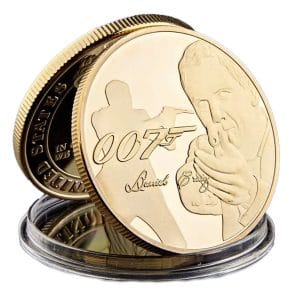 007 James Bond Walther PPK Death Spiral Sniper Scope Commemorative Gold Coin 007 James Bond Walther PPK Death Spiral Sniper Scope Commemorative Gold Coin