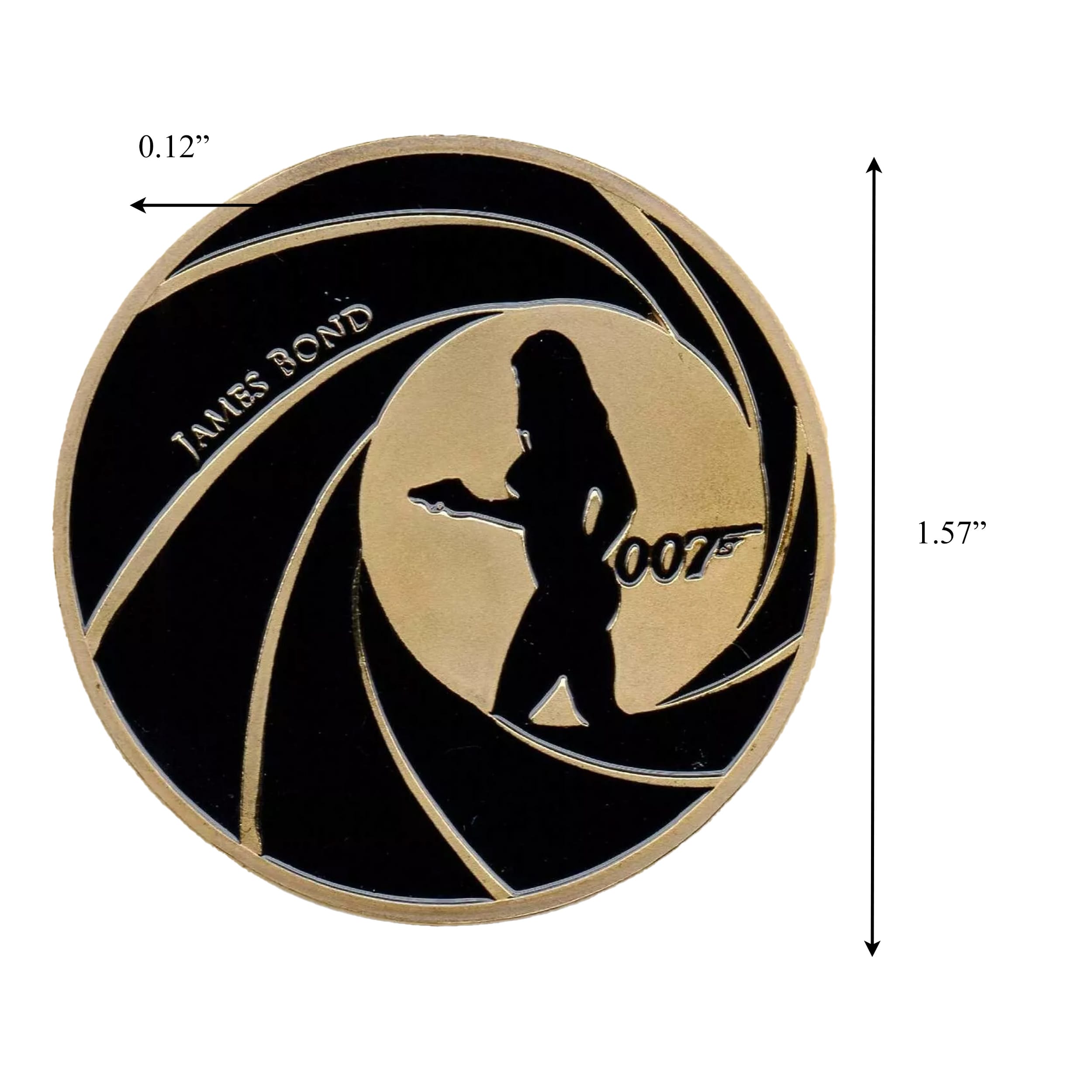 007 James Bond Walther PPK Death Spiral Sniper Scope Commemorative Gold Coin All Products 007 James Bond Walther PPK Death Spiral Sniper Scope Commemorative Gold Coin All Products 6