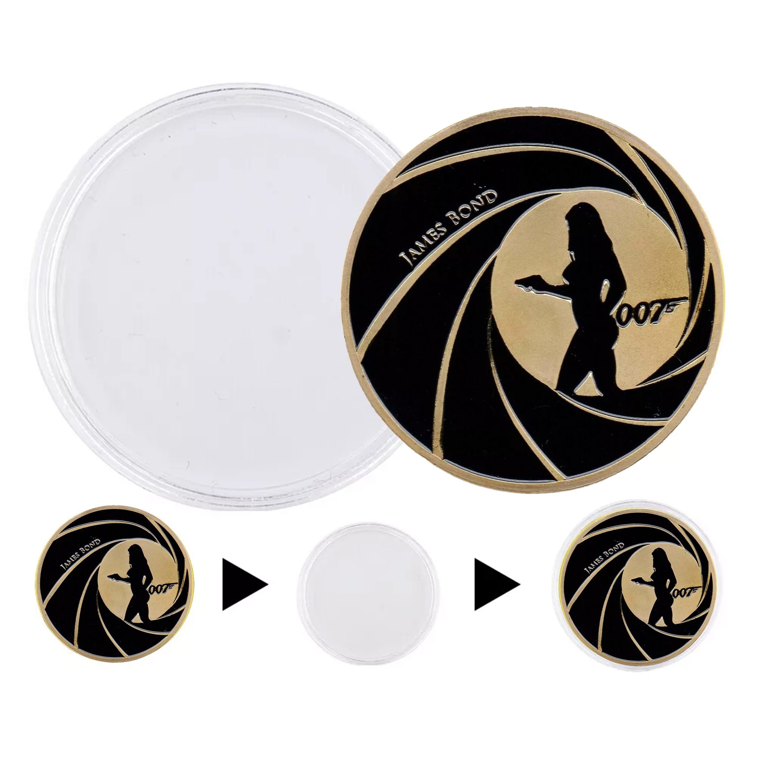007 James Bond Walther PPK Death Spiral Sniper Scope Commemorative Gold Coin All Products 007 James Bond Walther PPK Death Spiral Sniper Scope Commemorative Gold Coin All Products 7