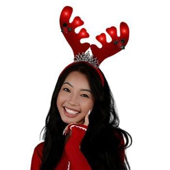 Light Up Christmas Reindeer Antlers with Tiara Lighted Headband All Products Light Up Christmas Reindeer Antlers with Tiara Lighted Headband All Products