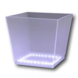Light Up Chilled Cube Ice Bucket White Light Up Chilled Cube Ice Bucket White