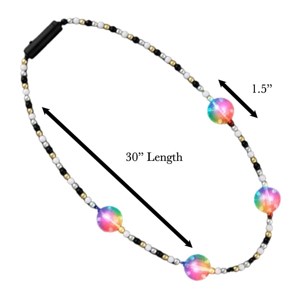 Flashing Multicolor Disco Prism Balls Fancy Party Necklace All Products Flashing Multicolor Disco Prism Balls Fancy Party Necklace All Products 2