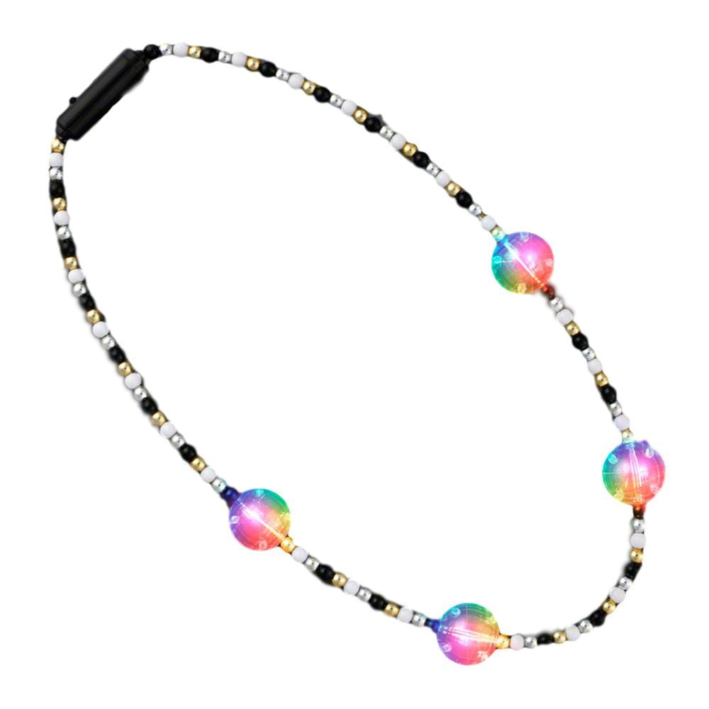 Flashing Multicolor Disco Prism Balls Fancy Party Necklace All Products Flashing Multicolor Disco Prism Balls Fancy Party Necklace All Products