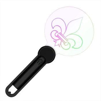 Flashing Mardi Gras Fleur de Lis Acrylic Wand All Products