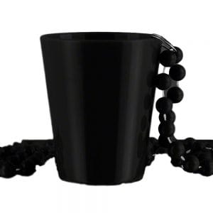 Non Light Up Black Shot Glass on Black Beaded Necklaces Non Light Up Black Shot Glass on Black Beaded Necklaces