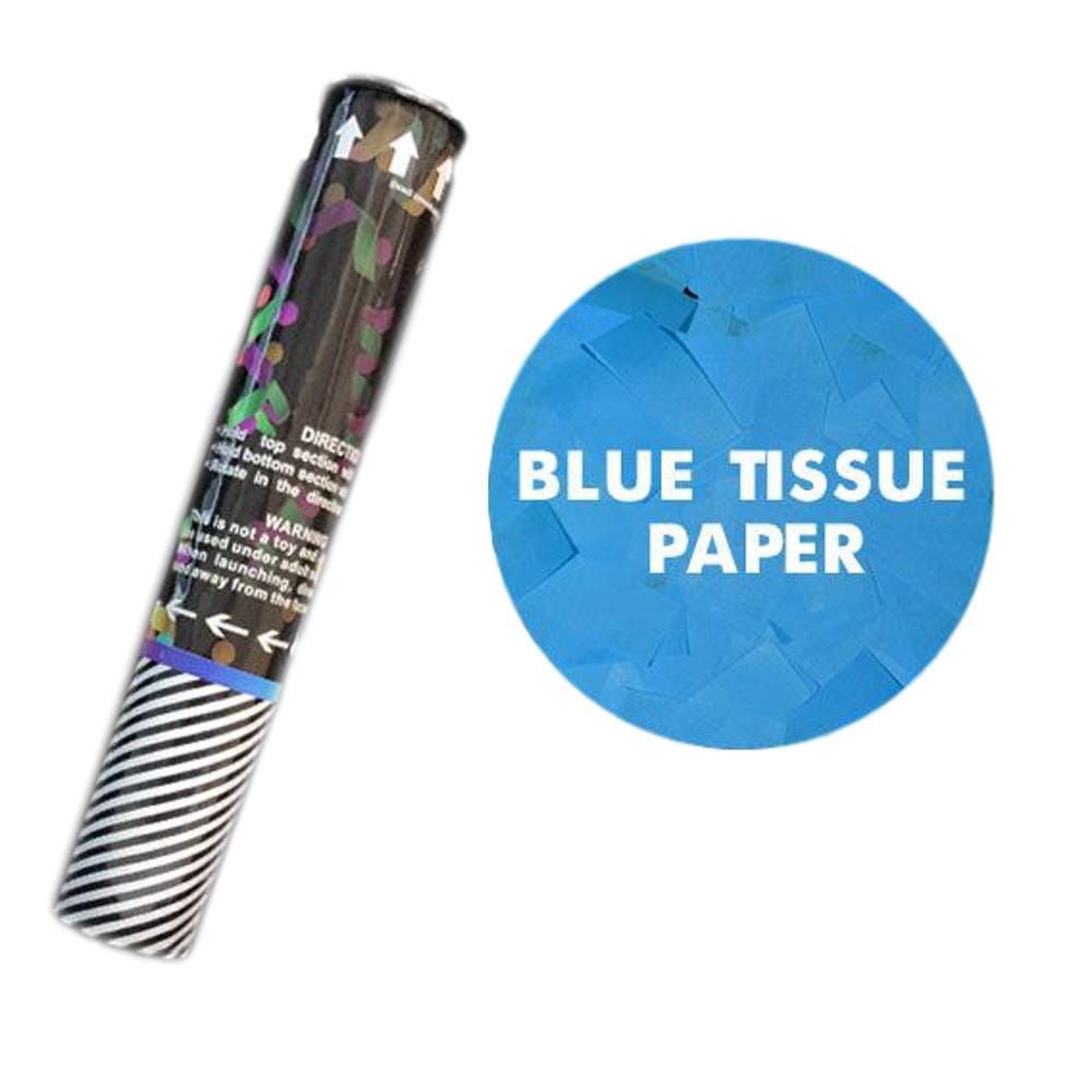 12 Inches Blue Tissue Paper Gender Reveal Confetti Cannon All Products 12 Inches Blue Tissue Paper Gender Reveal Confetti Cannon All Products