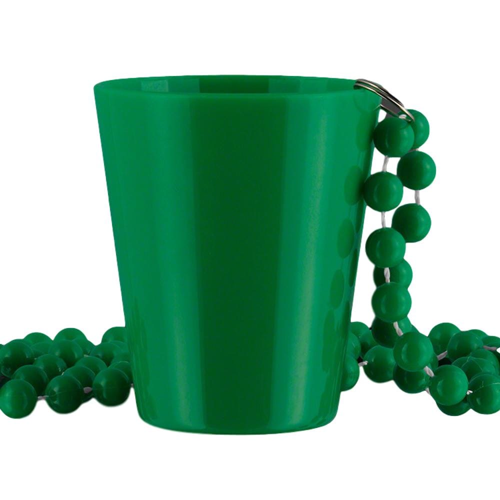 Unlit Up Green Shot Glass on Green Beaded Necklaces for Mardi Gras All Products Unlit Up Green Shot Glass on Green Beaded Necklaces for Mardi Gras All Products