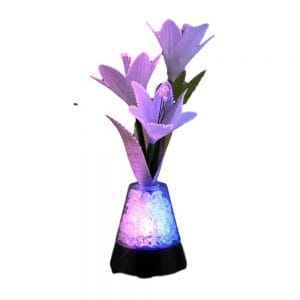 Fiber Optic Flowers with Light Up Gemstones Centerpiece USB Fiber Optic Flowers with Light Up Gemstones Centerpiece USB