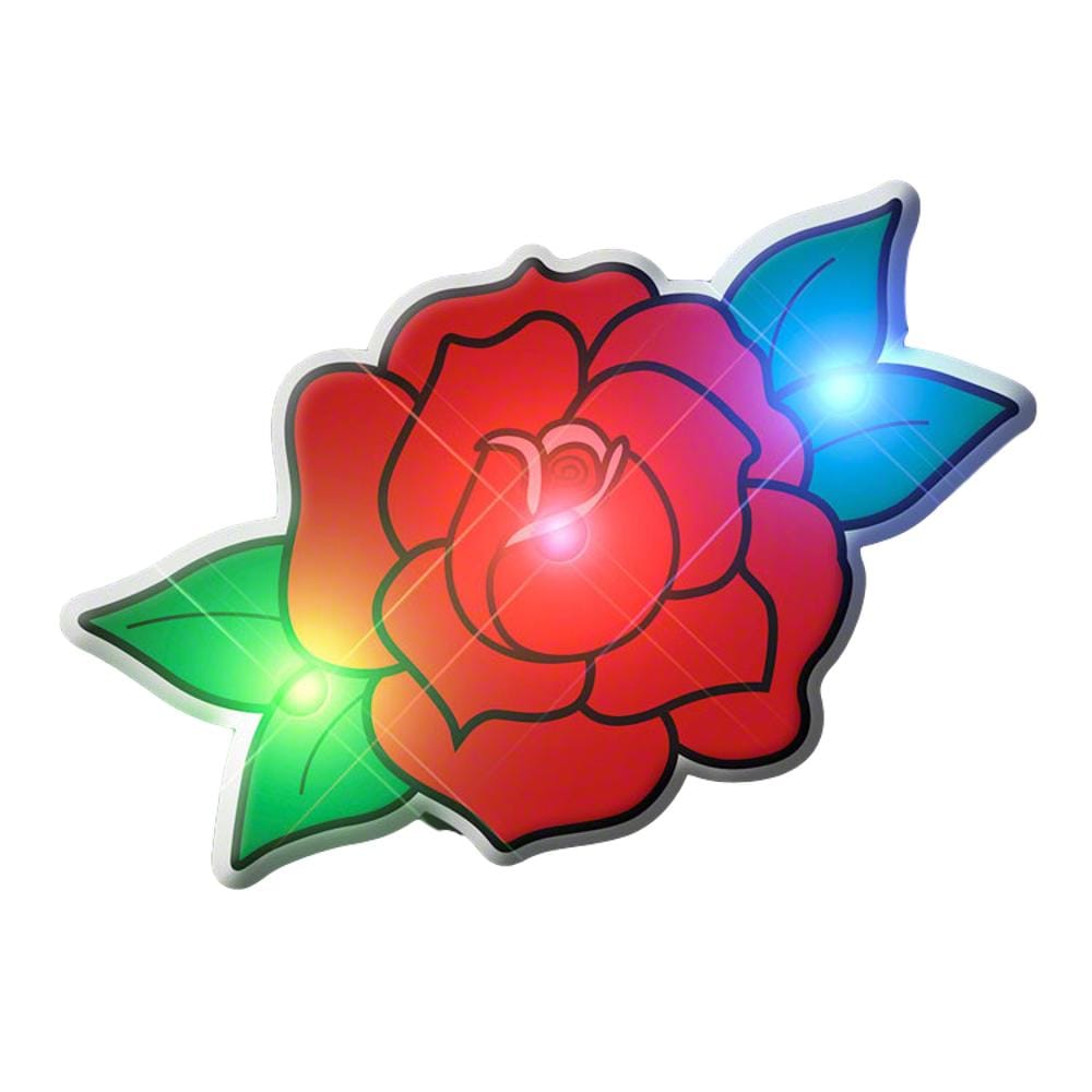 Red Rose Flashing Body Light Lapel Pins All Body Lights and Blinkees Red Rose Flashing Body Light Lapel Pins All Body Lights and Blinkees 3