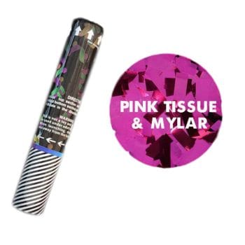 12 Inches Pink Tissue and Mylar Gender Reveal Confetti Cannon All Products