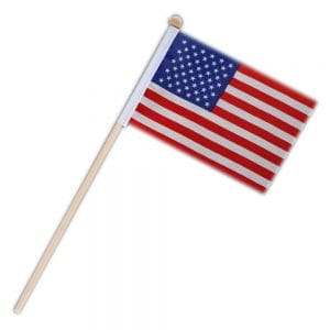 Non Light Up US American Flag on Stick 2 Inch Glow Sticks Non Light Up US American Flag on Stick 2 Inch Glow Sticks