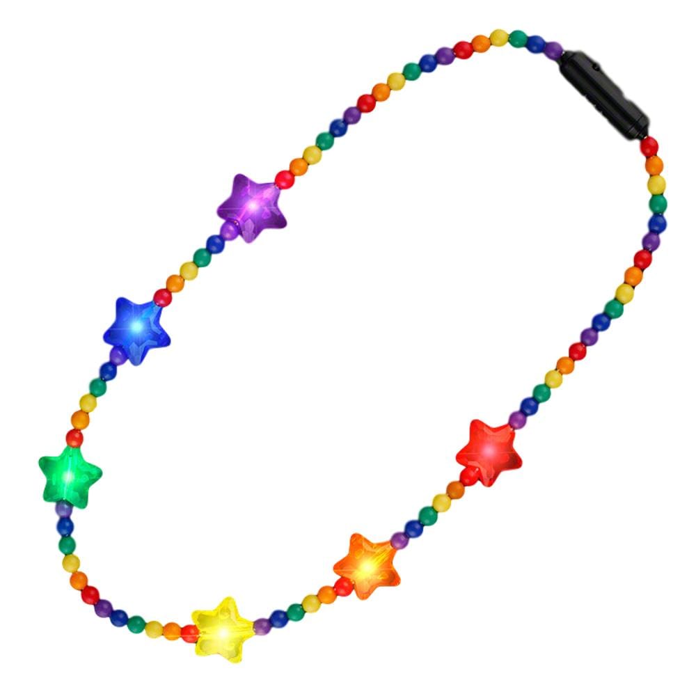 Flashing Rainbow Disco Prism Stars Fancy Party Necklace All Products Flashing Rainbow Disco Prism Stars Fancy Party Necklace All Products 3