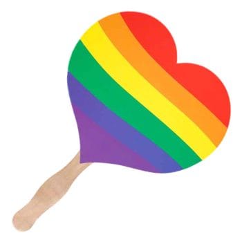 Heart Shaped Non Light Up Rainbow Hand Fan All Products Heart Shaped Non Light Up Rainbow Hand Fan All Products