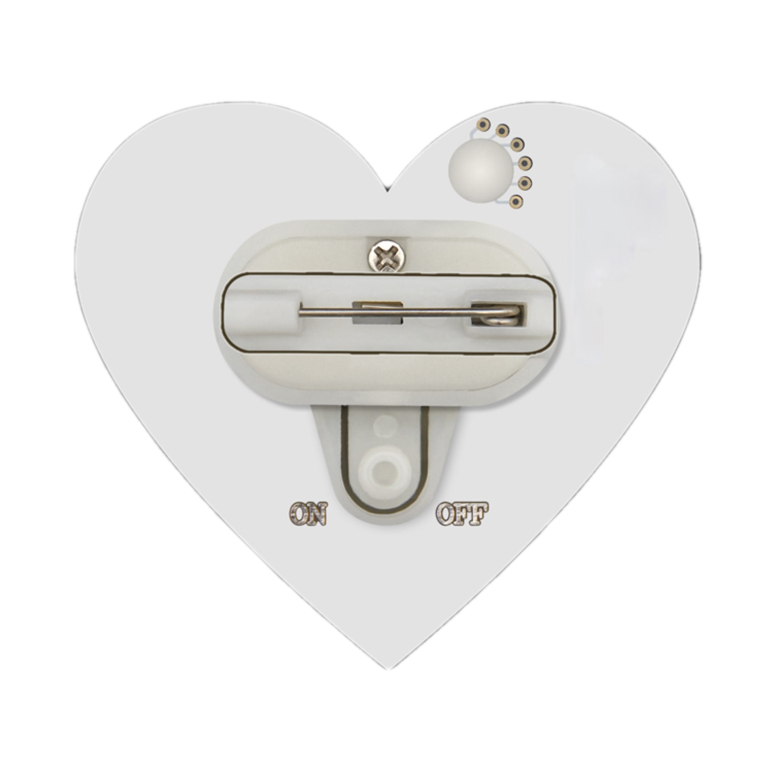 USA Heart Flashing Body Light Lapel Pins 4th of July USA Heart Flashing Body Light Lapel Pins 4th of July 7