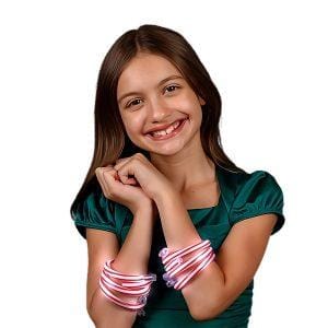 Light Up Christmas Candy Cane Tube Bracelet Light Up Christmas Candy Cane Tube Bracelet