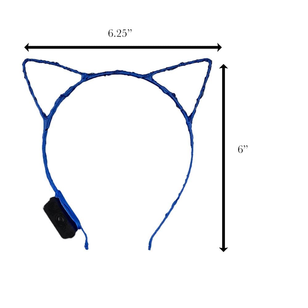 Blue LED Kitty Cat Ear Headband All Products Blue LED Kitty Cat Ear Headband All Products 4