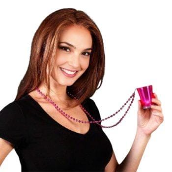 Light Up Pink Shot Glass on Pink Beaded Necklaces All Products Light Up Pink Shot Glass on Pink Beaded Necklaces All Products