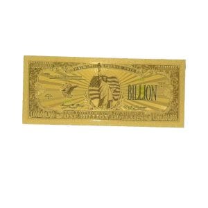 One Billion US Dollars 24K Gold Plated Collectible Fake Banknotes for Decoration 24K Gold and Silver Plated Replica Bills One Billion US Dollars 24K Gold Plated Collectible Fake Banknotes for Decoration 24K Gold and Silver Plated Replica Bills