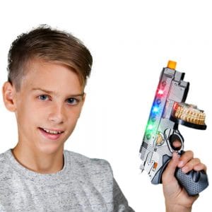 Light Up Flashing Tommy Pistol Gun with Sound Effects Light Up Flashing Tommy Pistol Gun with Sound Effects