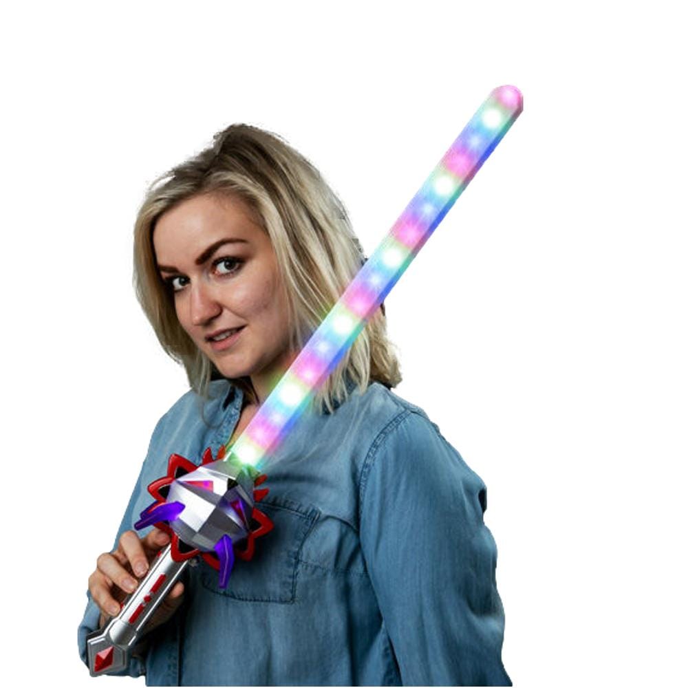 28 Inch LED Futuristic Multicolor Alien Space Invader Sound and Light Upon Impact Sword Assorted All Products 28 Inch LED Futuristic Multicolor Alien Space Invader Sound and Light Upon Impact Sword Assorted All Products