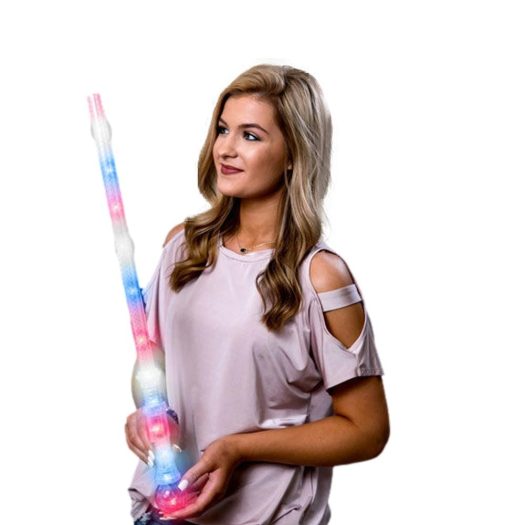 Patriotic Red White Blue Light Saber Prism Sword 4th of July