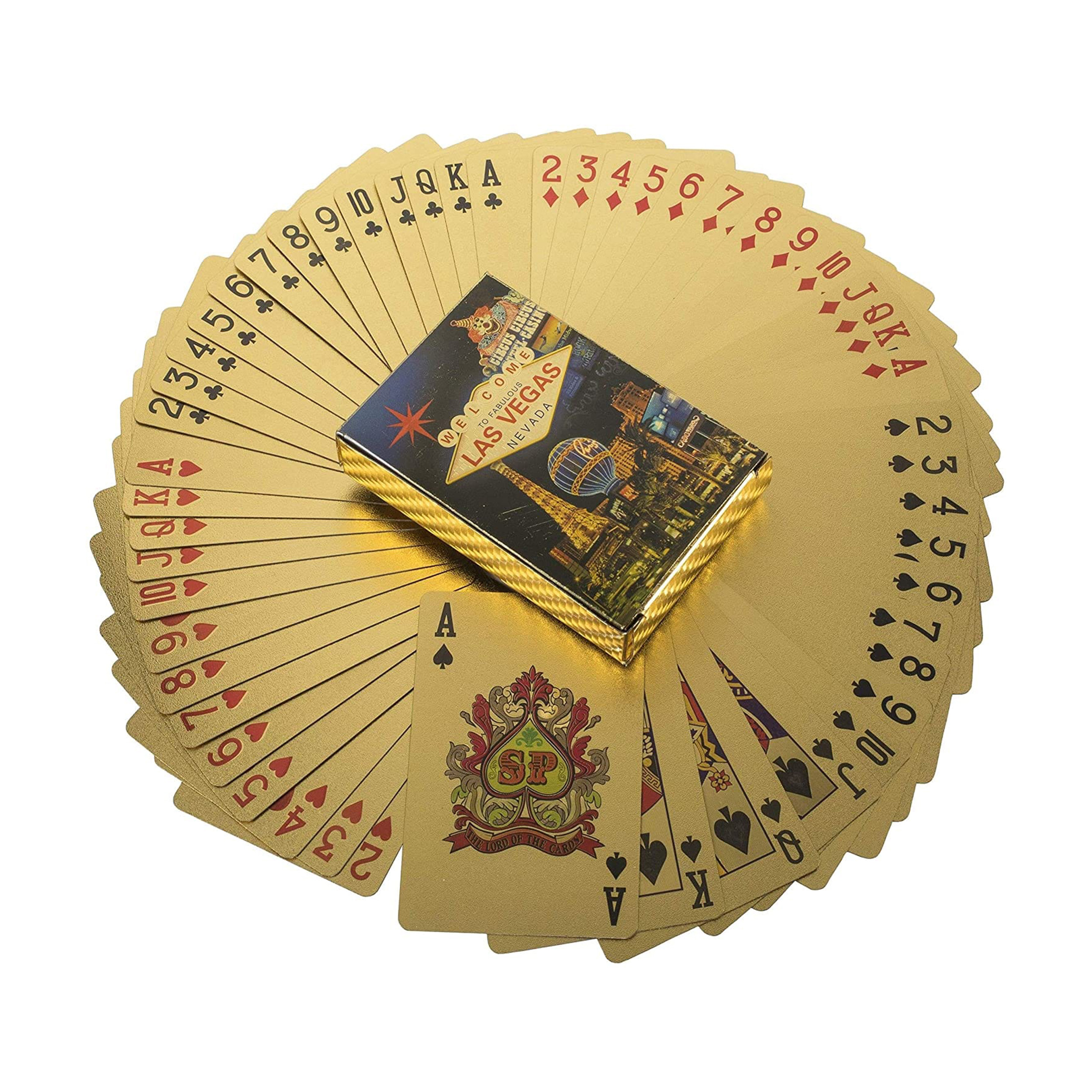 Welcome to Fabulous Las Vegas Nevada 24k Gold Foil Plated Waterproof Playing Cards 24K Gold and Silver Plated Replica Bills Welcome to Fabulous Las Vegas Nevada 24k Gold Foil Plated Waterproof Playing Cards 24K Gold and Silver Plated Replica Bills 3