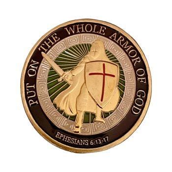 Put on the Whole Armor of God Christian Gold Plated Coin All Products Put on the Whole Armor of God Christian Gold Plated Coin All Products