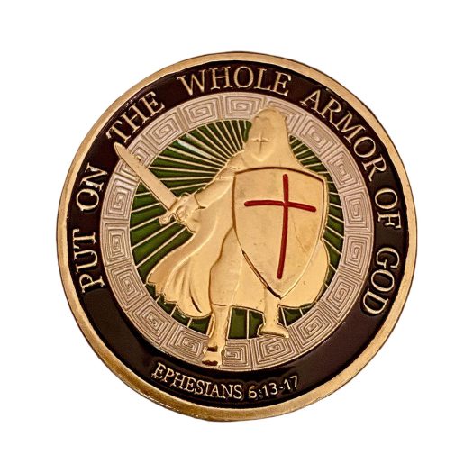 Put on the Whole Armor of God Christian Gold Plated Coin All Products
