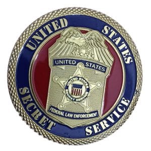 United States Secret Service Gold Plated Commemorative Coin