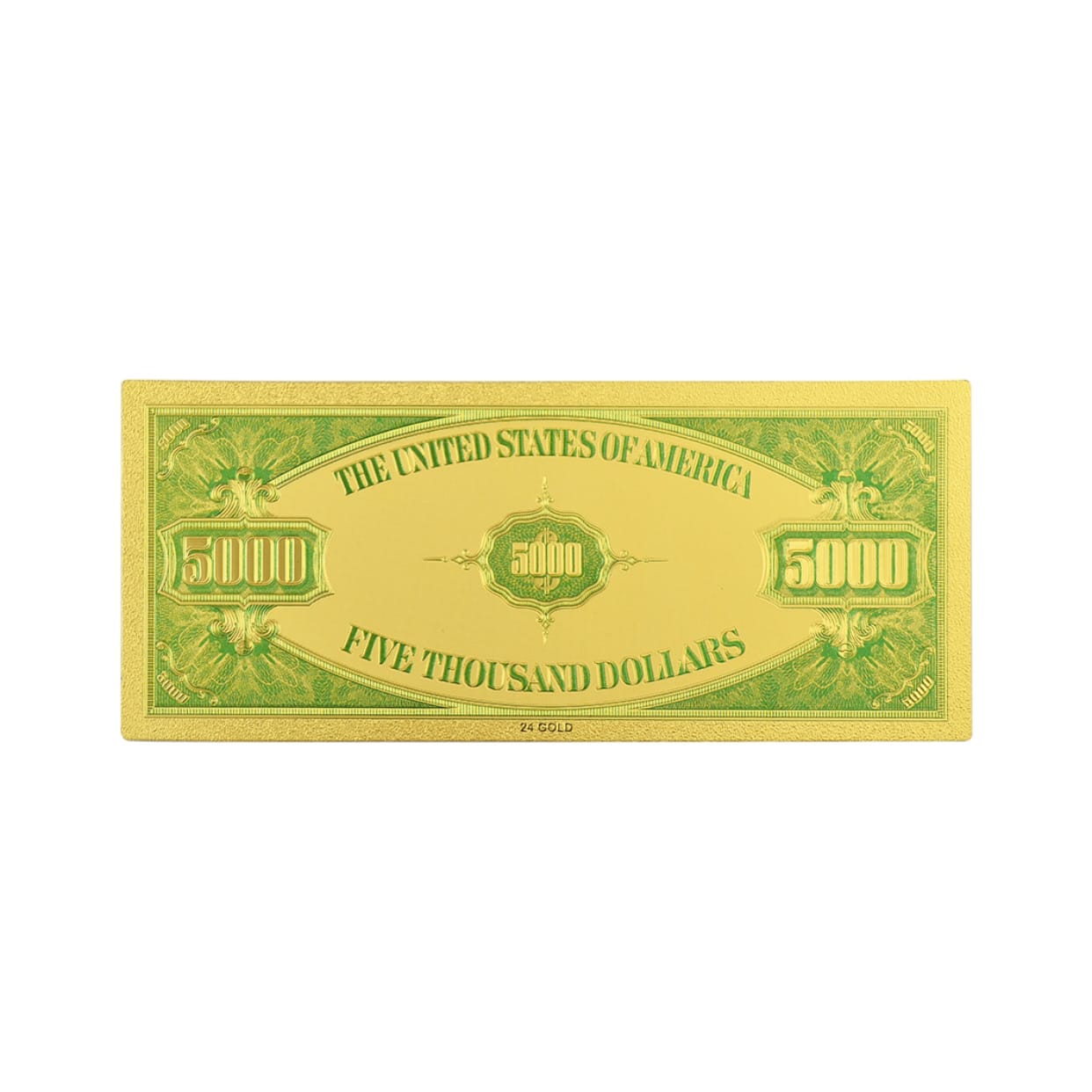 Five Thousand US Dollars 24K Gold Plated Collectible Fake Banknotes for Decoration 24K Gold and Silver Plated Replica Bills Five Thousand US Dollars 24K Gold Plated Collectible Fake Banknotes for Decoration 24K Gold and Silver Plated Replica Bills 2