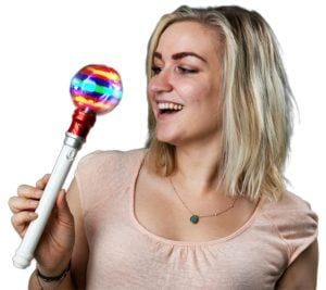 12 Inch Spinning Supersphere Magic Ball Wand