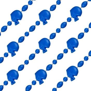 Football Helmet Bead Necklaces Non Metallic Blue Pack of 12 All Products