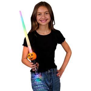 Light Up Expandable Pumpkin Jack O Lantern Saber Prism Sword Light Up Expandable Pumpkin Jack O Lantern Saber Prism Sword