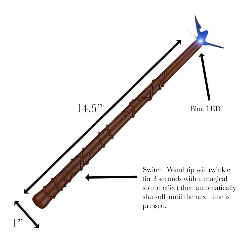 Enchanted Mystic Magic Wizard Light Up Musical Wand Dark Brown All Products Enchanted Mystic Magic Wizard Light Up Musical Wand Dark Brown All Products 4
