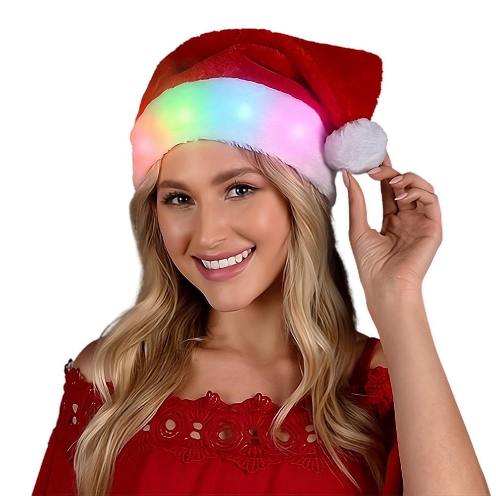 Light Up Multicolor LEDs Deluxe Santa Hat All Products Light Up Multicolor LEDs Deluxe Santa Hat All Products 3