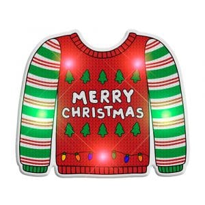 Light Up Merry Christmas Sweater Stripes Body Light Pin All Body Lights and Blinkees Light Up Merry Christmas Sweater Stripes Body Light Pin All Body Lights and Blinkees