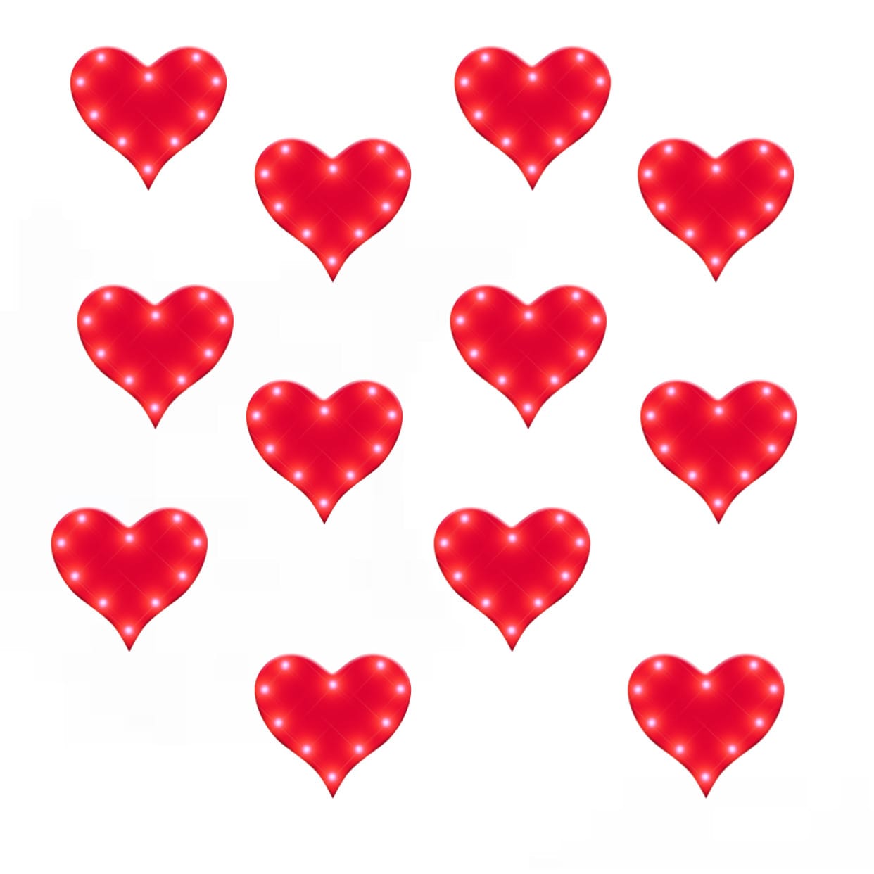 Pack of 12 Red Heart Flashing Battery Operated Body Light Lapel Pins All Products Pack of 12 Red Heart Flashing Battery Operated Body Light Lapel Pins All Products
