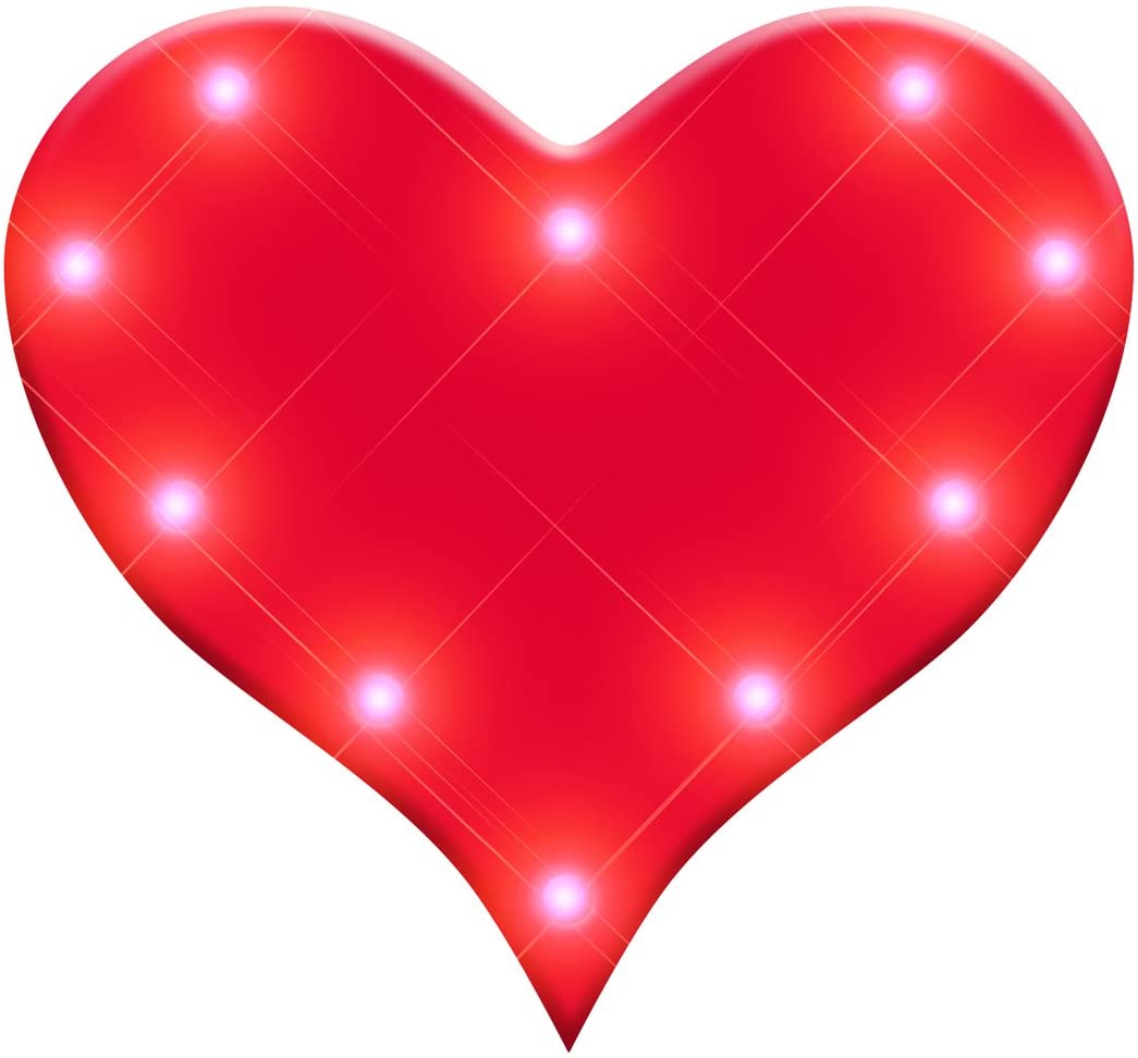 Pack of 12 Red Heart Flashing Battery Operated Body Light Lapel Pins All Products Pack of 12 Red Heart Flashing Battery Operated Body Light Lapel Pins All Products 3