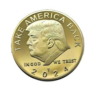 2024 TAKE AMERICA BACK Commander in Chief Donald Trump Gold on Gold Plated Collectible Coin 2024 TAKE AMERICA BACK Commander in Chief Donald Trump Gold on Gold Plated Collectible Coin