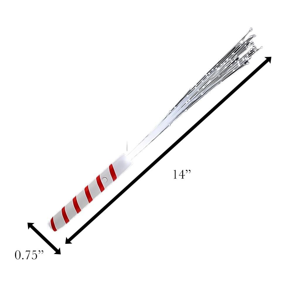 Candy Cane White Fiber Optic Wand with White LEDs All Products Candy Cane White Fiber Optic Wand with White LEDs All Products 6
